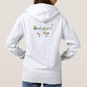 Kwantumfysica: lichtgekleurde hoodie (Achterkant)