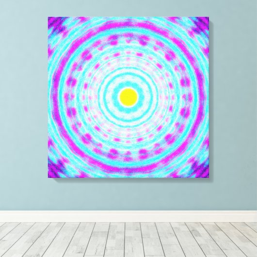  Kwantumfysica Mandala-patroon  Canvas Afdruk (Insitu (Houten vloer))