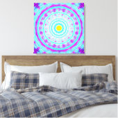  Kwantumfysica Mandala-patroon  Canvas Afdruk (Insitu (Slaapkamer))