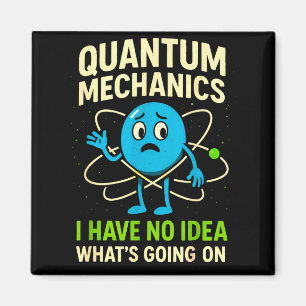 Kwantummechanica Grappige Wetenschap, Nerds Humor  Magneet