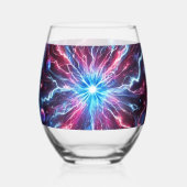 kwantumneongolven wijnglas zonder voet (Achterkant)