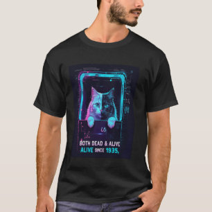 Kwantumparadox Schrödinger Kat Zowel Dood als Leve T-shirt