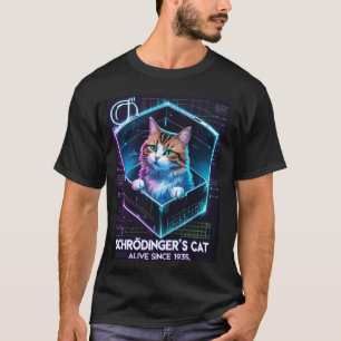 Kwantumparadox Schrödingerkat zowel dood als leven T-shirt