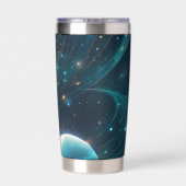 kwantumschemering geïsoleerde drinkbeker (Achterkant)