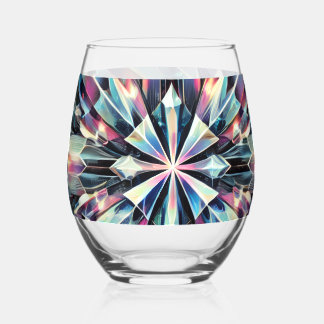 Kwantumvers - Prismatisch Starburst wijnglas Zonder Voet