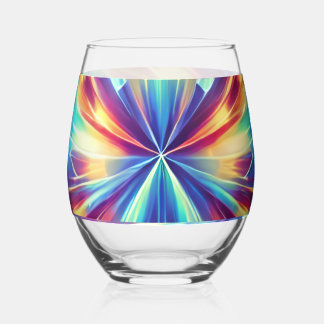 Kwantumvers - Prismatisch Starburst wijnglas Zonder Voet