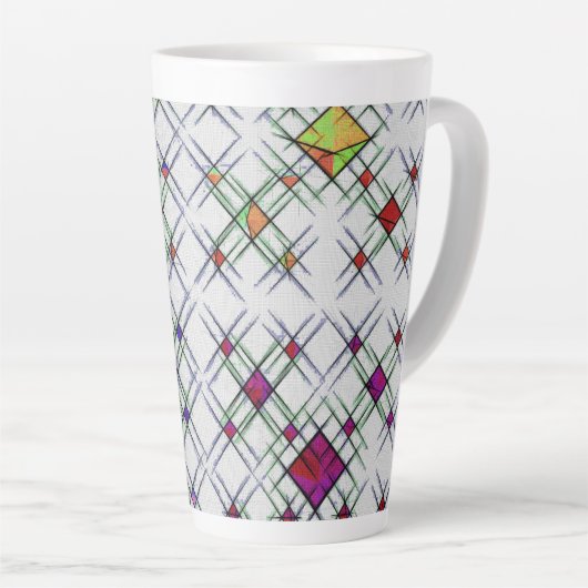 kwantumweefsel latte mok (Rechterhoek)