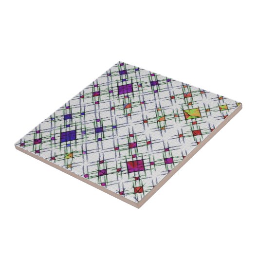 kwantumweefsel tegeltje (Zijkant)