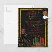 kwanza Holiday Kaart (Voorkant / Achterkant)