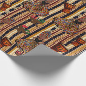 Kwanza , Kente , Gift Wrapping Cadeaupapier (Hoek)