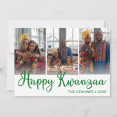 Kwanzaa 3 Foto Feestdagenkaart (Voorkant)