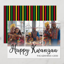 Kwanzaa 3 Foto Feestdagenkaart