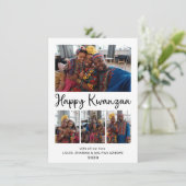 Kwanzaa 4 Foto Feestdagenkaart (Staand voorkant)