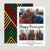 Kwanzaa 4 Foto Feestdagenkaart (Voorkant / Achterkant)