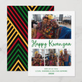 Kwanzaa 4 Foto Feestdagenkaart (Voorkant / Achterkant)