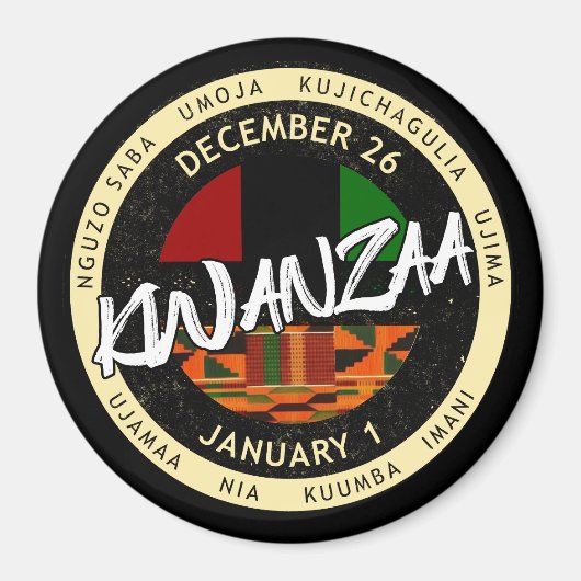 Kwanzaa 7 Beginselen Magneet (Voorkant)