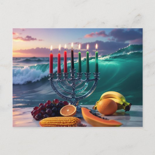 KWANZAA - 7 NACHTEN - KINARA BRIEFKAART (Voorkant)