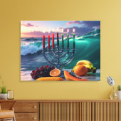 KWANZAA - 7 NACHTEN - KINARA CANVAS AFDRUK (Insitu (Woonkamer))