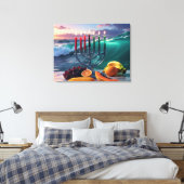 KWANZAA - 7 NACHTEN - KINARA CANVAS AFDRUK (Insitu (Slaapkamer))
