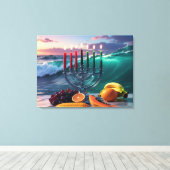 KWANZAA - 7 NACHTEN - KINARA CANVAS AFDRUK (Insitu (Houten vloer))