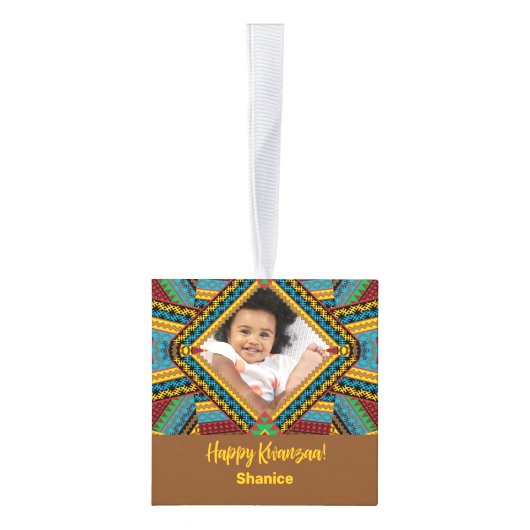 Kwanzaa Aangepast, helder gekleurd diamantpatroon Decoratie (Rechts)