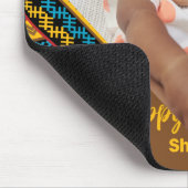 Kwanzaa Aangepast, helder gekleurd diamantpatroon Muismat (Hoek)