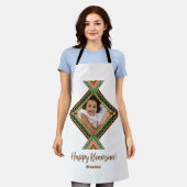 Kwanzaa Aangepast, helder gekleurd diamantpatroon Schort (Gedragen)