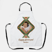 Kwanzaa Aangepast, helder gekleurd diamantpatroon Schort (Voorkant)