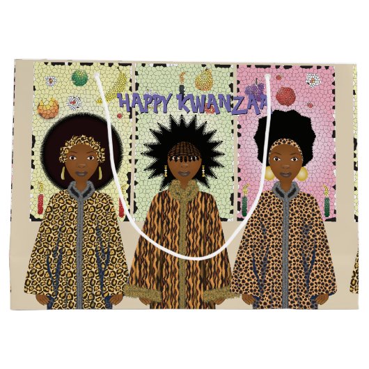 Kwanzaa African American Choir Groot Cadeauzakje (Achterkant)