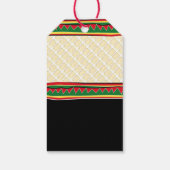 Kwanzaa African American Holiday Cadeaulabel (Achterkant)