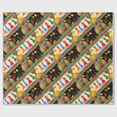 Kwanzaa African American Holiday Cadeaupapier (Vlak)
