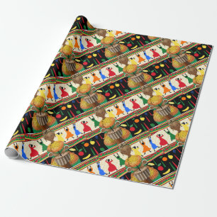 Kwanzaa African American Holiday Cadeaupapier