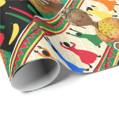 Kwanzaa African American Holiday Cadeaupapier (Rol Hoek)