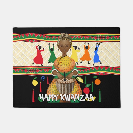Kwanzaa African American Holiday Deurmat (Voorkant)