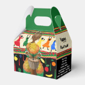 Kwanzaa African American Holiday Favor Box Bedankdoosjes (Achterkant)