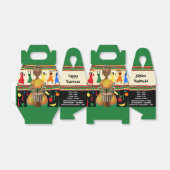 Kwanzaa African American Holiday Favor Box Bedankdoosjes (Uitgevouwen)