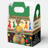 Kwanzaa African American Holiday Favor Box Bedankdoosjes (Geopend)