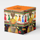 Kwanzaa African American Holiday Favor Box Bedankdoosjes (Voorkant Zijde)