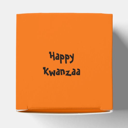Kwanzaa African American Holiday Favor Box Bedankdoosjes (Bovenkant)