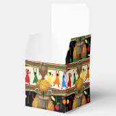 Kwanzaa African American Holiday Favor Box Bedankdoosjes (Geopend)