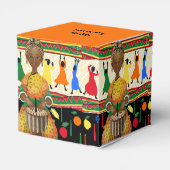 Kwanzaa African American Holiday Favor Box Bedankdoosjes (Achterkant)