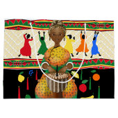 Kwanzaa African American Holiday Groot Cadeauzakje (Achterkant)