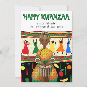 Kwanzaa African American Holiday Kaart