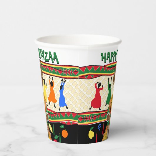 Kwanzaa African American Holiday Papieren Bekers (Rechts)