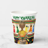 Kwanzaa African American Holiday Papieren Bekers (Voorkant)