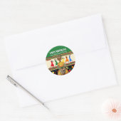 Kwanzaa African American Holiday Ronde Sticker (Envelop)