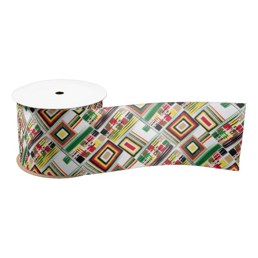 Kwanzaa African American Holiday Satijnen Lint (Spoel)