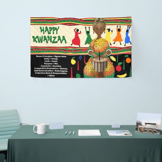Kwanzaa African American Holiday Spandoek (Beurs)