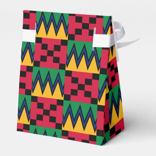 Kwanzaa African Geometric Print (4) Bedankdoosjes (Achterkant)