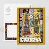 Kwanzaa - Afrikaanse tekens Briefkaart (Voorkant / Achterkant)